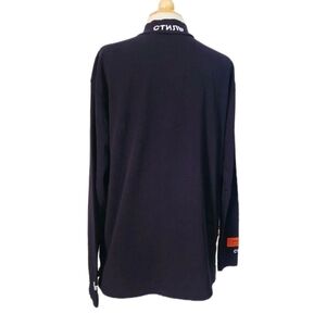 Heron Preston Men CTNMB Mock Neck Long Sleeve Top Black XS